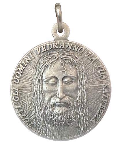 Medalla del Santo Rostro de Cristo (El Rostro de la Sábana Santa) - Tamaño grande 32 mm - Hecho en alto relieve Medalla del Santo Rostro de Cristo (El Rostro de la Sábana Santa) - Tamaño grande 32 mm - Hecho en alto relieve