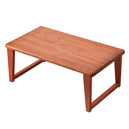 Mesa De Centro Mesa De Centro De Madera Maciza Mesa Baja Simple En La Cama Mesa De Té Rectangular En El Balcón De La Sala De Estar Mesas (Color : Rose Pear Color, Size : 80 * 45 * 30cm)