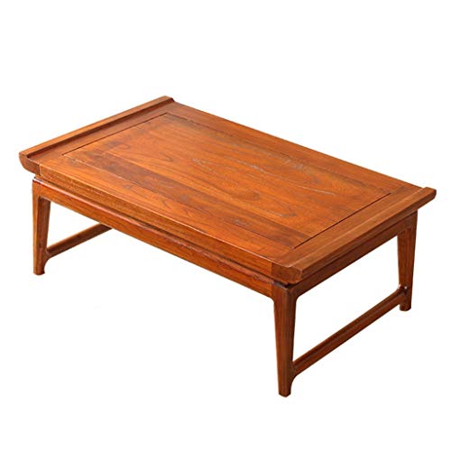 Mesa De Madera Maciza Mesa Baja Sala De Estar Pequeña Mesa De Comedor Mesa De Café Tatami Simple Escritorio De La Computadora En La Cama Mesas (Color : Rose Pear, Size : 80 * 50 * 30cm)