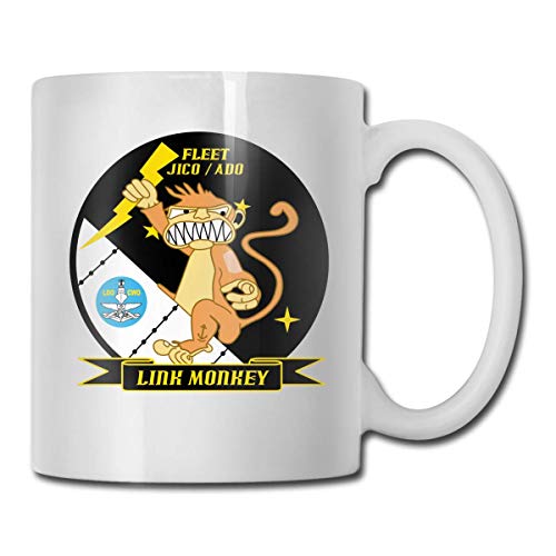 Mug Flota De La Armada De Los Estados Unidos Jico Ado Link Mono Bebiendo Cacao Taza De Café Personalizada De Oficina Divertido Regalo De 330 Ml Resistente Mark Mug Taza De Té Única