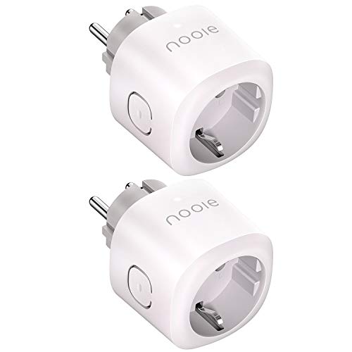 Nooie - Enchufe inteligente WiFi con mando a distancia, control por voz y temporizador, compatible con Alexa y Google Home, a red de 2,4 GHz (2 unidades) Nooie - Enchufe inteligente WiFi con mando a distancia, control por voz y temporizador, compatible con Alexa y Google Home, a red de 2,4 GHz (2 unidades)