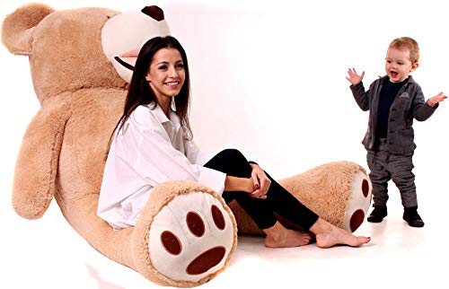 Oso Peluche Gigante 200 cm - Peluches Para Bebes - Peluches Gigantes 200 cm - Giant Teddy Bear - Osos de Peluche Gigantes 200cm - Regalo de Cumpleaños, Regalos Originales Para Una Novia - Marron