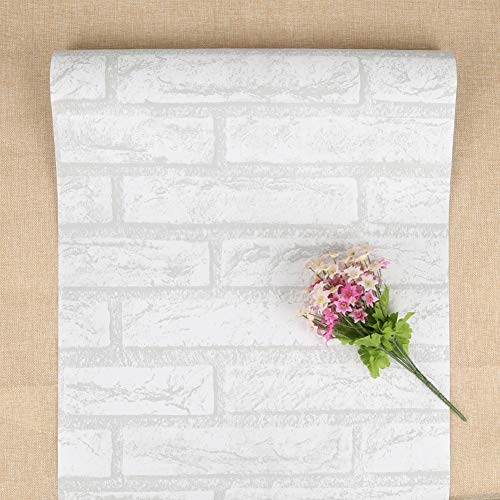 Papel pintado autoadhesivo Papel pintado de ladrillo vintage para cocina Pegatinas de pared decorativas Rollo de papel de contacto para papel de cocina Dormitorio y sala de estar pasta 44 * 500 cm