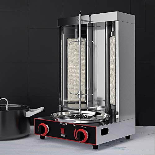 Parrilla eléctrica para kebab,parrilla eléctrica automática,parrilla para barbacoa, parrilla para carne vertical para kebab,2 quemadores, asador,utensilios de cocina para barbacoa,50-300 ° C Parrilla eléctrica para kebab,parrilla eléctrica automática,parrilla para barbacoa, parrilla para carne vertical para kebab,2 quemadores, asador,utensilios de cocina para barbacoa,50-300 ° C