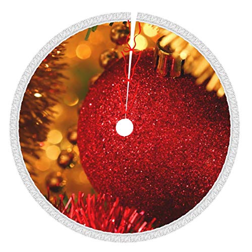 Perfect household goods Borla para árbol de Navidad, 91,4 cm, bolas de espumillón para Navidad, Año de fiesta, decoración del hogar