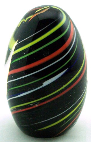 Pisapapeles en forma huevo cristal al plomo de coloures con decoración