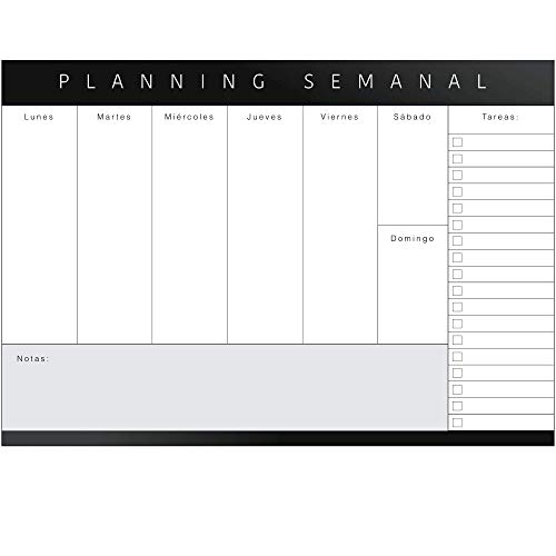 Planificador Semanal A4 Con Diseño Minimalista y Productivo. Organizador Semanal A4. Planning Escritorio. Planner Organización.