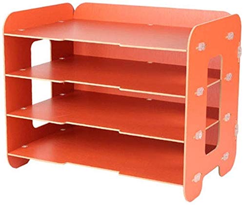 QXYMY Titular de Archivo Creative Office Desktop Storage Box Gabinete de Madera Great Gift Storage Box (Color: Orange)
