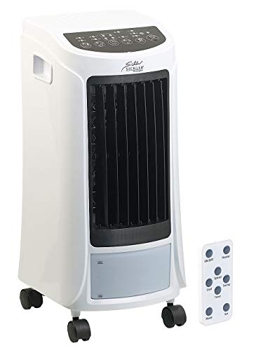 Sichler Haushaltsgeräte Aire acondicionado: Acondicionador de aire 4 en 1 para refrigeración y calefacción, con función de ionizador, 1800 W (Dispositivo de enfriamiento de aire)