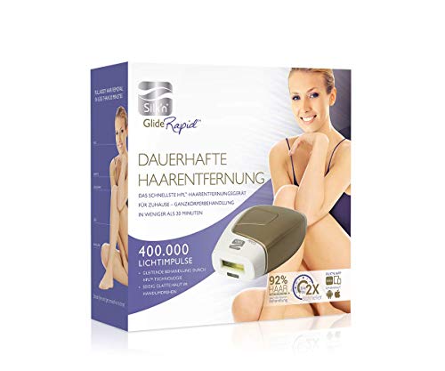 Silk'n Glide Rapid, Depilación Permanente para Pieles Claras y Oscuras, 400.000 Pulsaciones de Luz, Blanco / Dorado Silk'n Glide Rapid, Depilación Permanente para Pieles Claras y Oscuras, 400.000 Pulsaciones de Luz, Blanco / Dorado