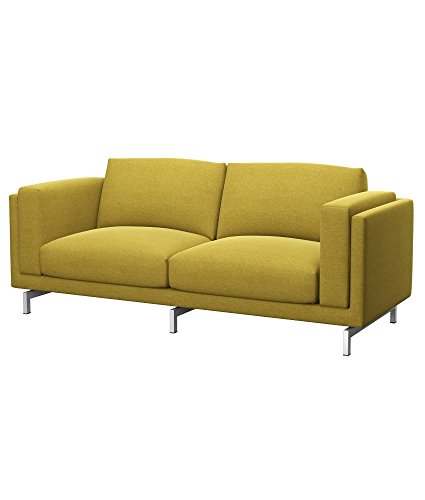 Soferia - IKEA NOCKEBY Funda para sofá de 2 plazas, Classic Dark Yellow