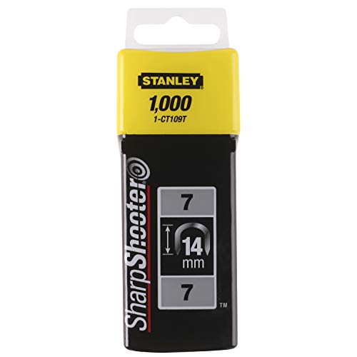 Stanley Grapas para Cable CT100 14 mm-1000, 1-CT109T, Multicolor, 14mm, Set de 1000 Piezas