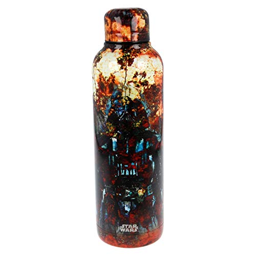 Star Wars | Botella de Agua Reutilizable de Acero Inoxidable | Cantimplora Termo con Doble Aislamiento para 12 Horas de Bebida Caliente y 18 Horas de Bebida Fría - Libre BPA - 515 ml