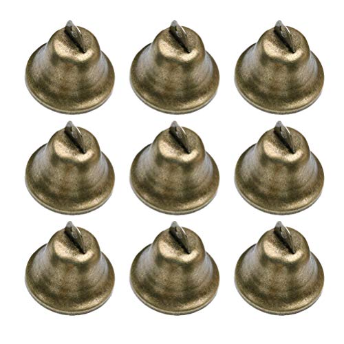 SuPVOX - Colgantes colgantes campanas de bronce antiguo tibetano de 38 mm para decoraciones colgantes (20 unidades)