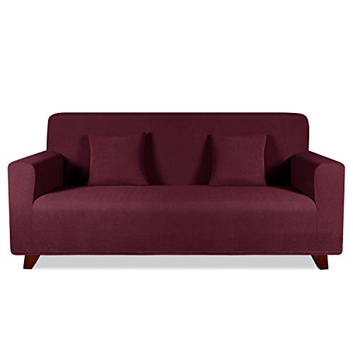 TAOCOCO Funda de sofá con Forma de Diamante/Funda de sofá Antideslizante/Funda de sofá elástica/Lavable/antiácaros/Antiarrugas (Rojo, 180_x_240_cm)