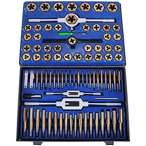 Terrajas de Roscar, Terrajas y Machos de Roscar, Conjunto Popular de 86 Piezas de Acero al Tungsteno, Juego Terrajas y Machos con Llave Inglesa Ajustable, Herramientas para Roscar Métrica Terrajas de Roscar, Terrajas y Machos de Roscar, Conjunto Popular de 86 Piezas de Acero al Tungsteno, Juego Terrajas y Machos con Llave Inglesa Ajustable, Herramientas para Roscar Métrica