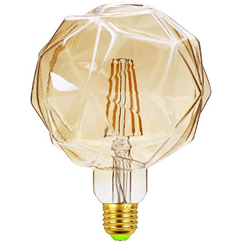 TIANFAN - Bombillas LED de 4 W, filamento LED, bombilla decorativa, 220/240 V, E27, color dorado, tinte loto