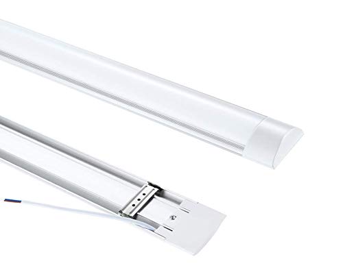 TID LED - Pack 2 Pantallas LED lineales de superficie 40W 120cm Blanco Frío 6000K