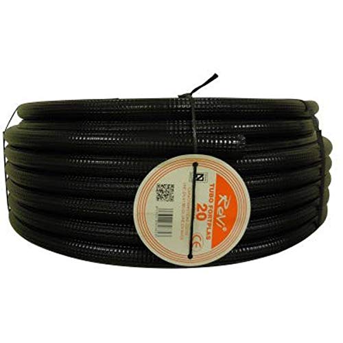 Tubo corrugado 20mm 10m【IGNIFUGO】No propagador de llamas • Tubos corrugados flexibles para cables electricidad • 10 metros • PVC de Calidad