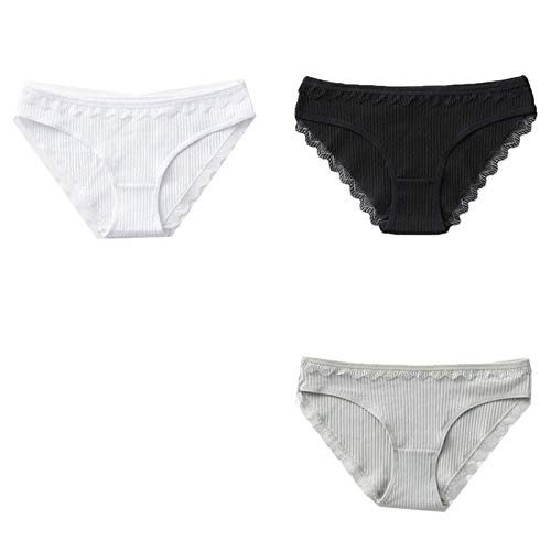 Underwear Panty de algodón 3 unids/lote Sólido Bragas de las Mujeres Confort Agradable a la Piel Calzoncillos para las Mujeres Sexy Baja Rise Panty Intimates