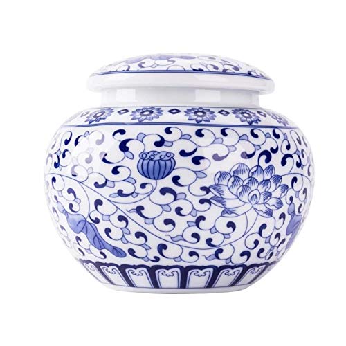 UNU_YAN Moderna sencillez Azul y Blanco de cerámica de cerámica de Porcelana de cámaras jarrar jarrar jarrón, contenedor de azúcar, contenedor de té, Hechos a Mano UNU_YAN Moderna sencillez Azul y Blanco de cerámica de cerámica de Porcelana de cámaras jarrar jarrar jarrón, contenedor de azúcar, contenedor de té, Hechos a Mano