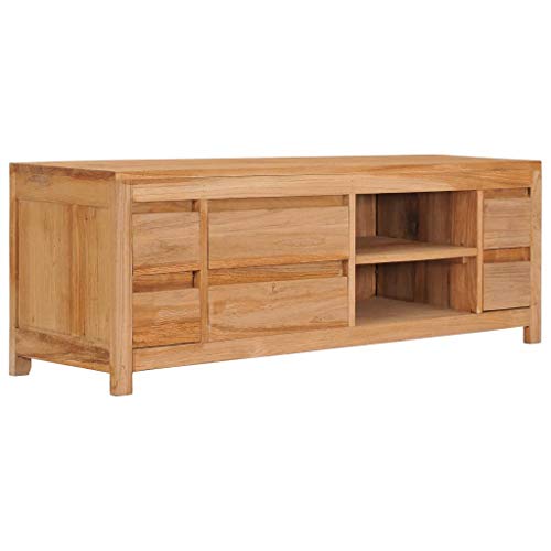 vidaXL Mueble para TV de teca maciza 120x30x40 cm vidaXL Mueble para TV de teca maciza 120x30x40 cm
