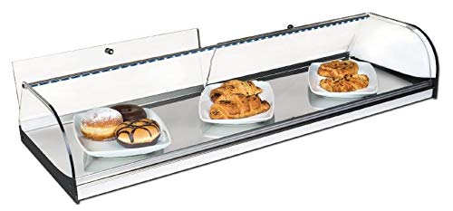 Vitrina expositora alimentos, ideal barra bar para los aperitivos, cristal curvo y iluminación LED Vitrina expositora alimentos, ideal barra bar para los aperitivos, cristal curvo y iluminación LED