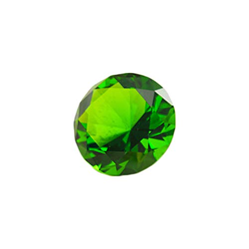 Vosarea 60 mm Cristal Diamante Pisapapeles Bodas Diamante decorativo (verde)