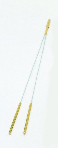 Welten der Mystik Varilla de Zahori - Mango de Latón con Punta insertable 42,5 cm