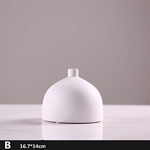 WQQ Nueva Simple de Porcelana Creatividad y Estilo Moderno jarrones de cerámica for la Boda de la decoración del hogar Regalo (Color : B)
