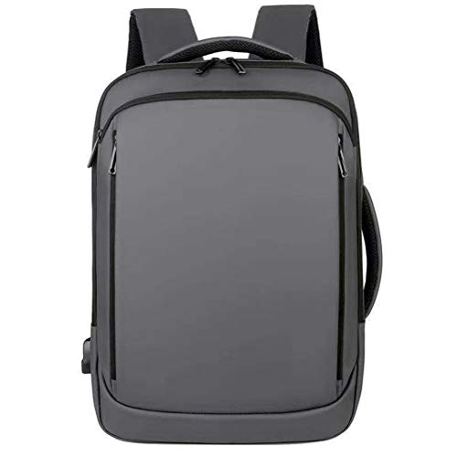 WUHUAROU Mochila para portátil de 15,6 Pulgadas, portátil de Negocios para Hombre, Mochila Impermeable, Bolsa de Carga USB, Mochila de Viaje, Mochila Masculina (Color : Gray)
