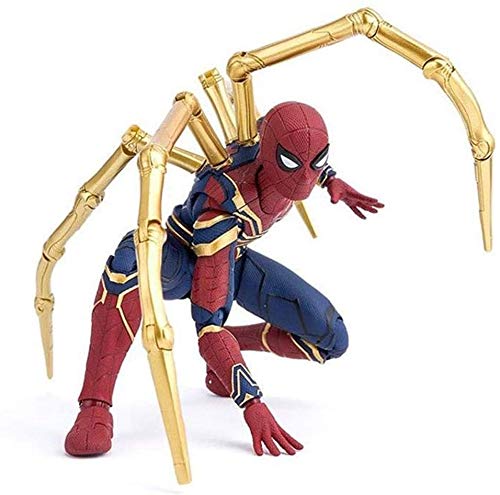 Xuping Vengadores Infinity War Araña del Hierro 15cm - Spiderman Leyendas del superhéroe Figura Modelo Juguetes for Cumpleaños Colección Regalo de los niños