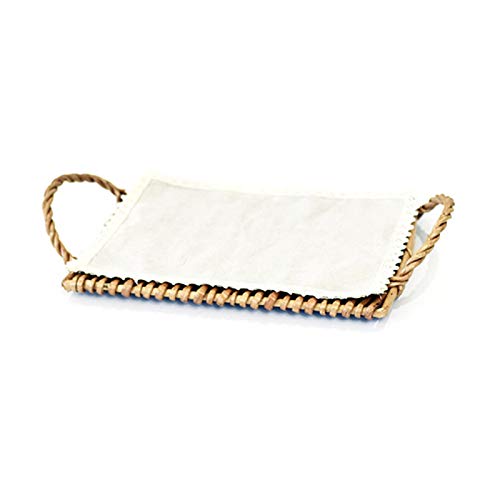 Yemiany Plato de mimbre para frutas,Bandeja de servicio de ratán,Cesta de pan de mimbre natural Bandeja tejida a mano con almohadilla aislante y asa para al aire libre en con pan de frutas(30x22CM) Yemiany Plato de mimbre para frutas,Bandeja de servicio de ratán,Cesta de pan de mimbre natural Bandeja tejida a mano con almohadilla aislante y asa para al aire libre en con pan de frutas(30x22CM)