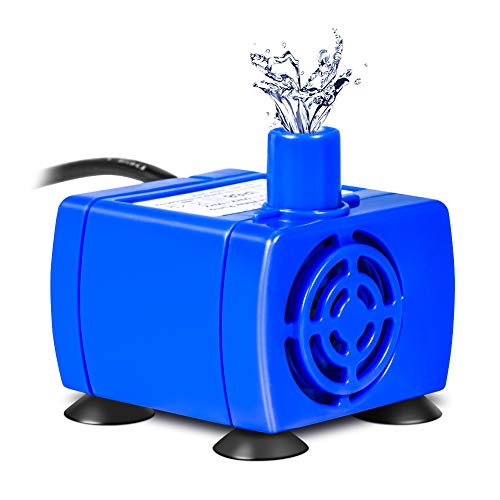 YHG Bomba de Agua Sumergible para Fuente de Mascotas, Reemplazo Potente de la Bomba de Fuente para Mascotas de 12V, Bomba de Agua para Mascotas con Cable de Alimentación de 1,8 m YHG Bomba de Agua Sumergible para Fuente de Mascotas, Reemplazo Potente de la Bomba de Fuente para Mascotas de 12V, Bomba de Agua para Mascotas con Cable de Alimentación de 1,8 m
