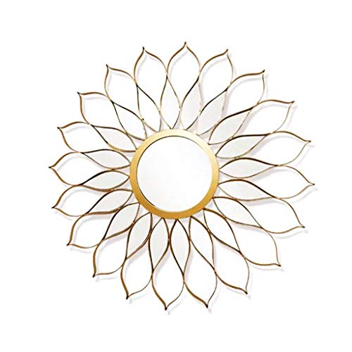 YZH Espejo de Cuerpo Entero Espejo cordón de Metal Decorativo con suspensión de la Pared anexa, Fuera del Marco de Metal Acabado, Elegante decoración del hogar (Size : 80×80cm) YZH Espejo de Cuerpo Entero Espejo cordón de Metal Decorativo con suspensión de la Pared anexa, Fuera del Marco de Metal Acabado, Elegante decoración del hogar (Size : 80×80cm)