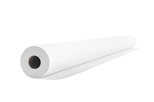 1 rollo de mantel Airlaid de 1,2 m x 24 m, rollo de mantel similar a tela, para bodas, bautizos, cumpleaños, comuniones, catering, hoteles, gastronomía, calidad premium, color blanco