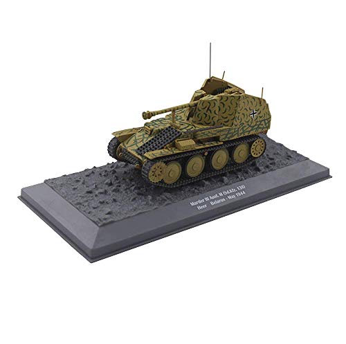 1/43 Scale Diecast Tank Metal Modelo, MARDER III AUSF M SDKFZ 138 Heer Bielorrusia Mayo de 1944 Modelo, Juguetes Militares y Regalos, 4.7 Pulgadas x 2 Pulgadas