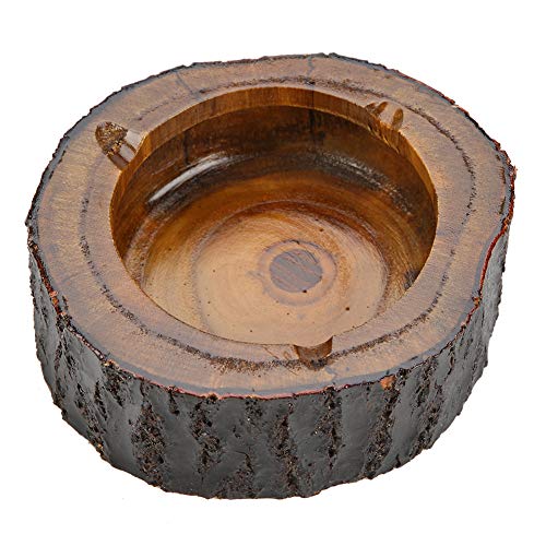 3 Tamaños Redondo Cenicero de Madera del Tabaco de Color Marrón de Hecho a Mano (9-10cm) 3 Tamaños Redondo Cenicero de Madera del Tabaco de Color Marrón de Hecho a Mano (9-10cm)