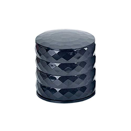 Abcidubxc - Caja de almacenamiento de joyas con 4 capas para pintalabios, estilo sencillo y moderno