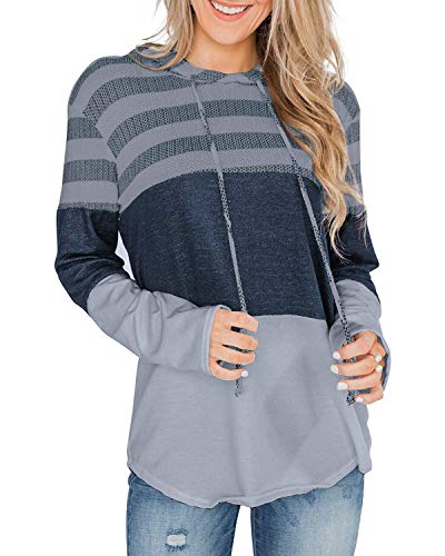 ABRAVO Mujer Sudadera con Capucha Manga Larga Jerséis Sueltos Sudadera con Estampado la Camiseta Otoño Invierno Mujer Chándal (L, Z Gris) ABRAVO Mujer Sudadera con Capucha Manga Larga Jerséis Sueltos Sudadera con Estampado la Camiseta Otoño Invierno Mujer Chándal (L, Z Gris)