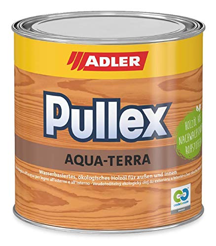ADLER Pullex Aqua-Terra - Sauce 750 ml - Aceite para madera ecológico, exteriores e interiores. De aplicación universal para una larga durabilidad - Materias primas renovables
