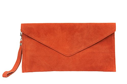 AMBRA Moda - Bolso de hombros de mujeres ( 32 x 2 x 17 cm), naranja