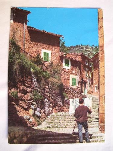 Antigua Postal - Old Postcard : Calle típica - FORNALUTX - Mallorca