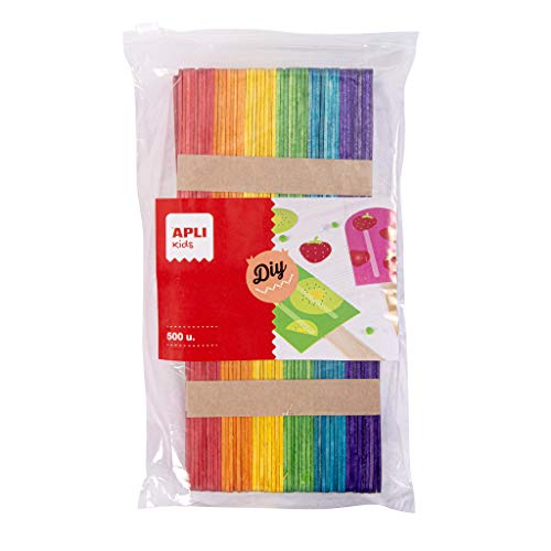 APLI Kids 17453 - Palos Polo de madera en colores surtidos 500 u. formato MAXI APLI Kids 17453 - Palos Polo de madera en colores surtidos 500 u. formato MAXI