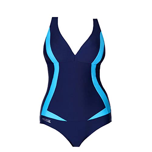 Aqua Speed Greta Bañador Mujer (3 Colores Disponibles Tallas 36-48), Color:Farbe 04 / Navy - Azul, Tamaño:46