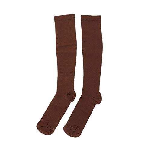 Ayudante útil Unisex Medias de compresión Exterior Transpirable de Nylon Presión de Venas varicosas Media Pierna Alivio del Dolor Medias for 29-31CM (Color : Coffee, Size : S)