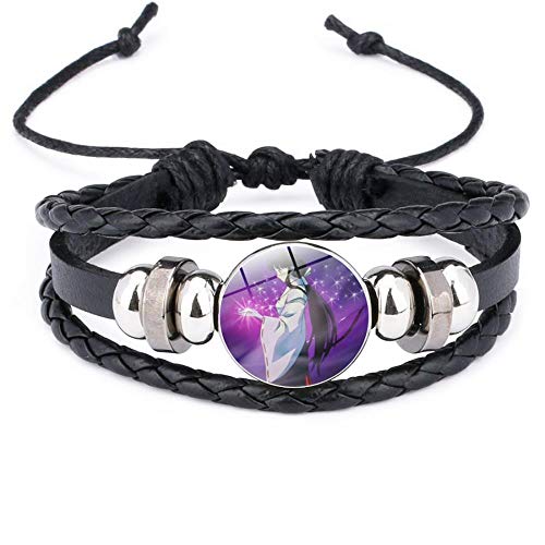 Azyvv Anime Inuyasha Time Pulsera Con Cuentas De Piedras Preciosas Pulsera Tejida A Mano Pulsera Para Adultos Jóvenes Y Amantes Del Anime Hombres Y Mujeres