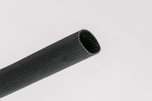 Balconi Performance - Funda de tejido ignífugo antideshilachado para protección de cables - Color negro - Fabricado en Italia - Escoge el diámetro (ID 8 mm)
