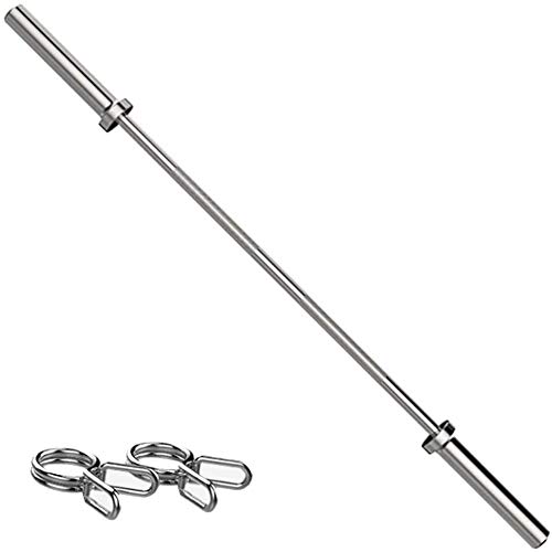 Barbell, Bar Olímpica, Mujer, Longitud: 150 Cm / 59 Pulgadas, Peso: 11 Kg, Fin: 50 Mm Ø, Manillar: 28 Mm Ø, Máx. Capacidad: 250 Kg, Acero Barbell, Bar Olímpica, Mujer, Longitud: 150 Cm / 59 Pulgadas, Peso: 11 Kg, Fin: 50 Mm Ø, Manillar: 28 Mm Ø, Máx. Capacidad: 250 Kg, Acero