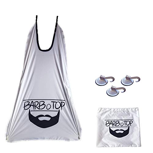 BARBoTOP Delantal para Afeitado De Barba Babero Barba para afeitarse. Gratis: Bolsa de Transporte BARBoTOP Delantal para Afeitado De Barba Babero Barba para afeitarse. Gratis: Bolsa de Transporte